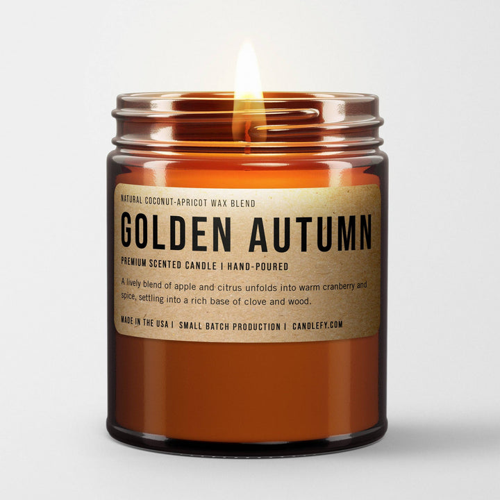 Golden Autumn Candle