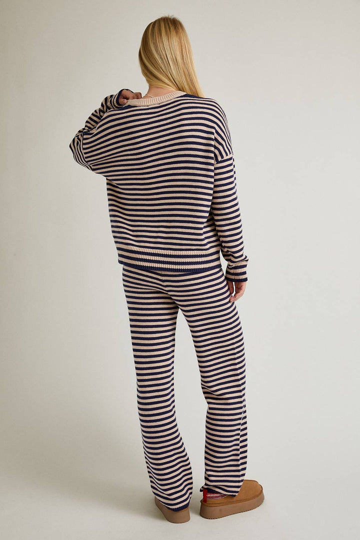 Leslie Striped Crew Sweater