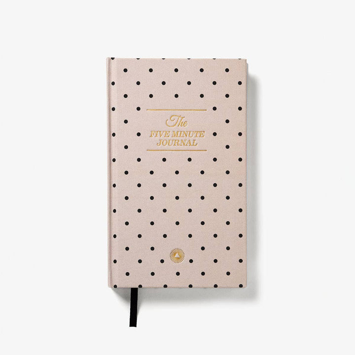 The Five Minute Journal Beige Polka Dot