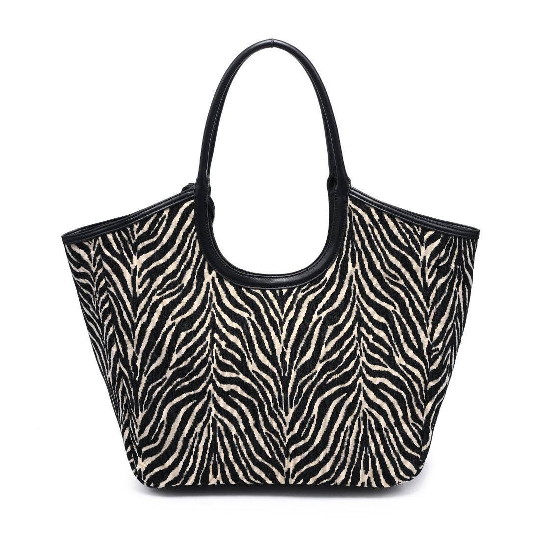 Delilah Zebra Tote