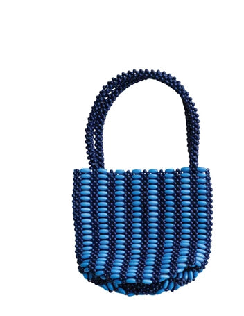 Acrylic Beaded Two Tone Bag