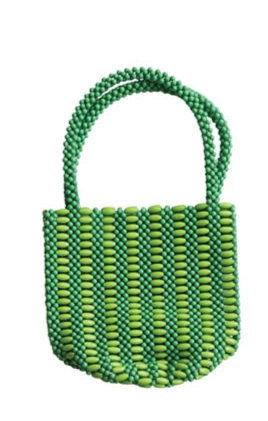 Acrylic Beaded Two Tone Bag