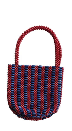 Acrylic Beaded Two Tone Bag