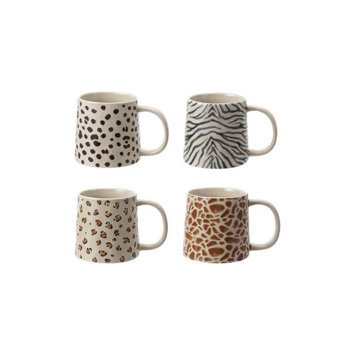 Animal Print Stoneware Mug