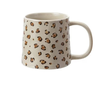 Animal Print Stoneware Mug