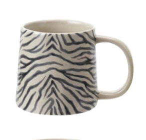 Animal Print Stoneware Mug