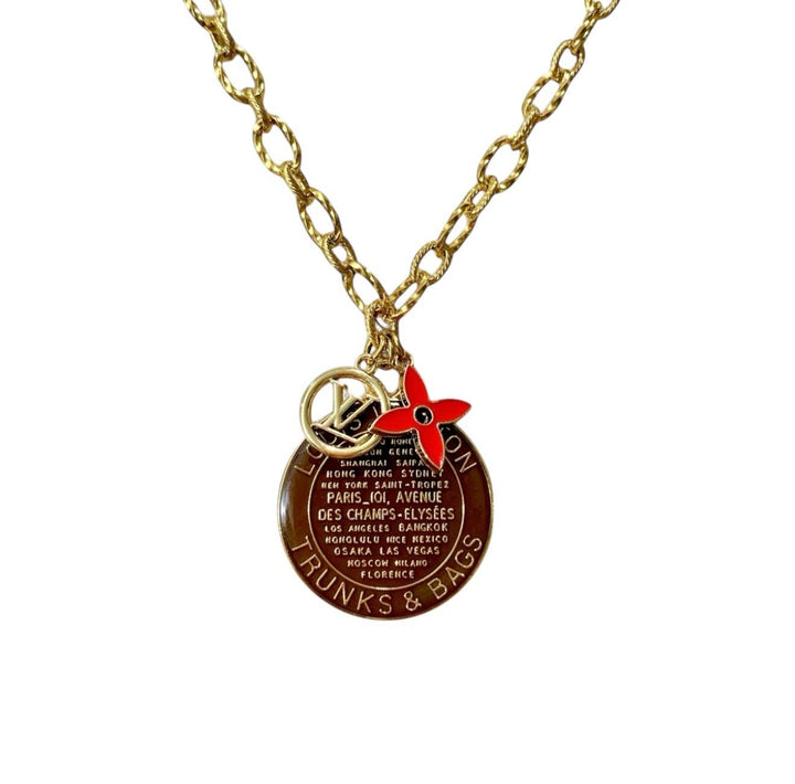 Repurposed LV Vintage Coin Necklace