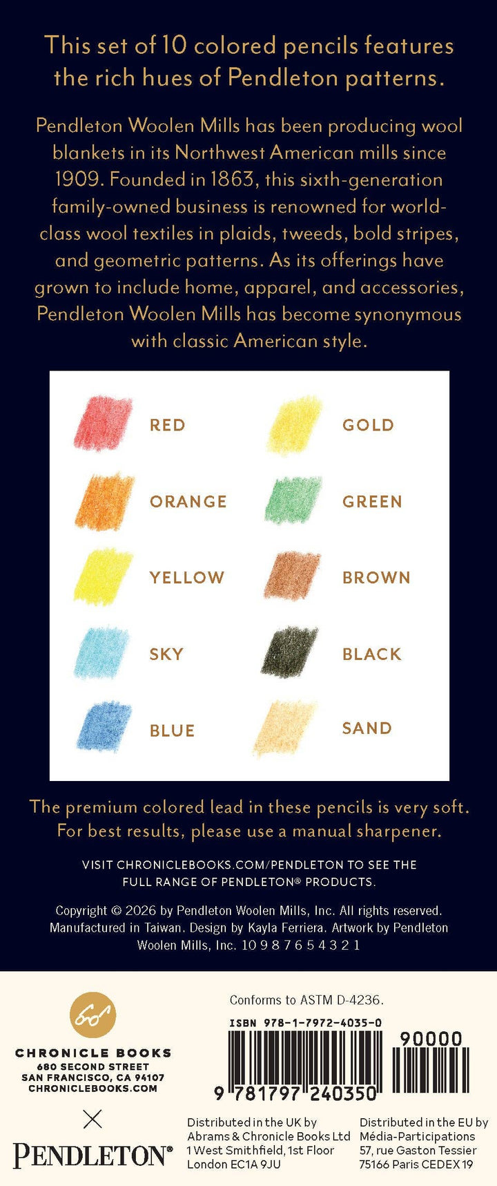 Pendleton Colored Pencils