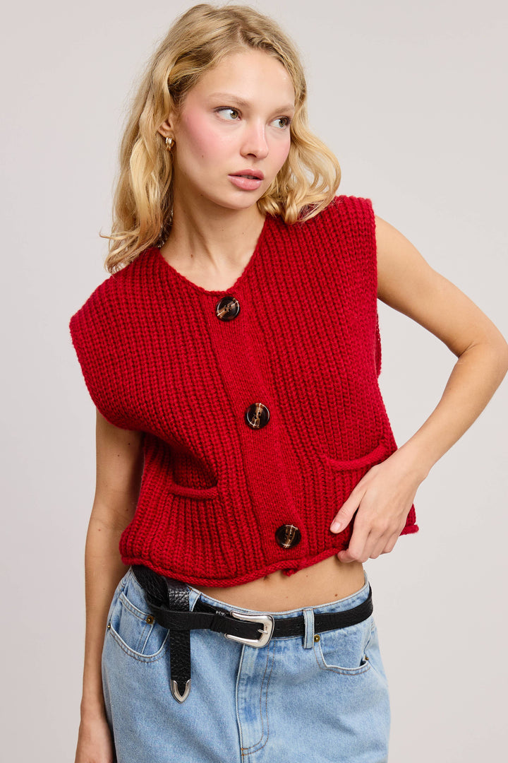 Vivi Sleeveless Sweater Vest