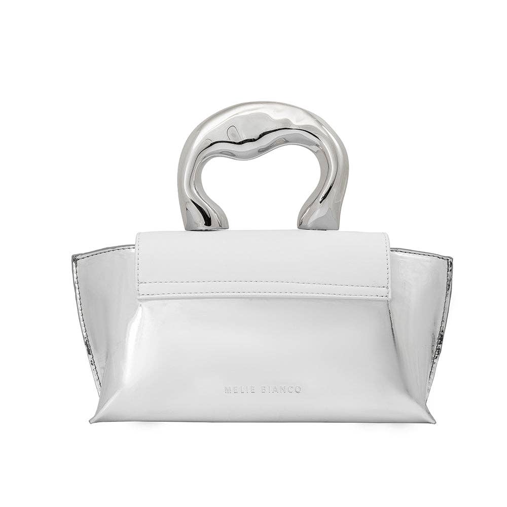 Akari White Top Handle Bag