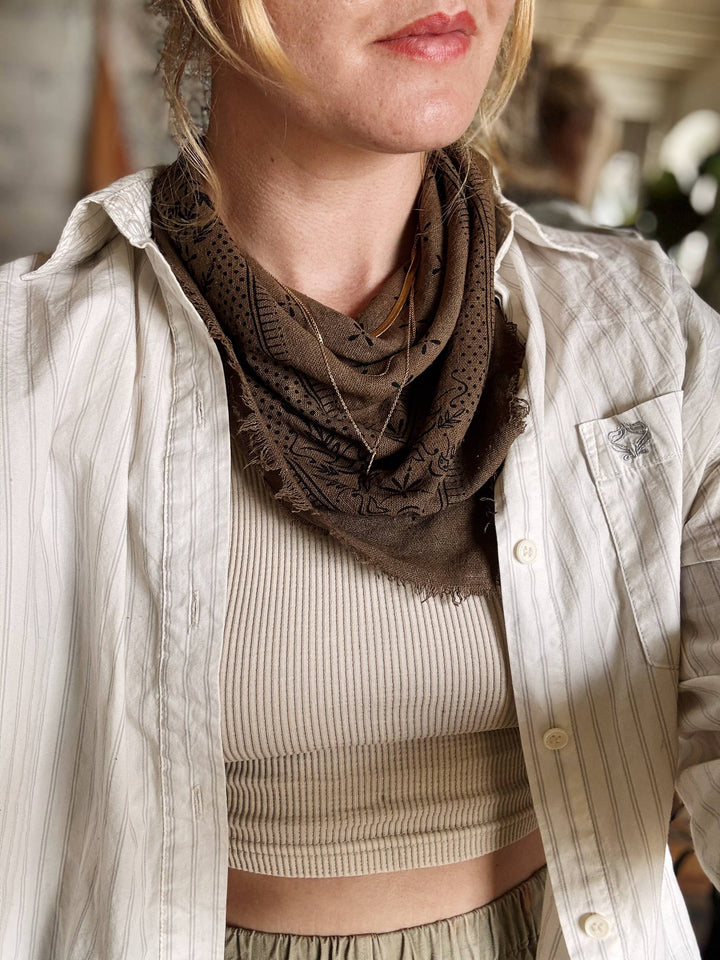 Classic Print Chocolate Bandana