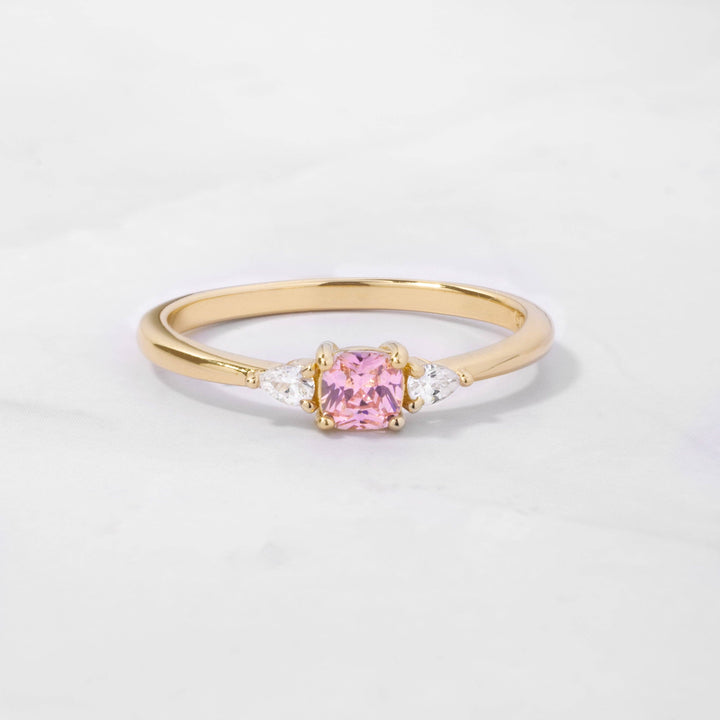 Pink Cushion Ring
