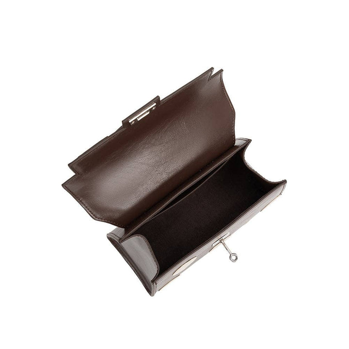 Maisel Chocolate Polka Dot Top Handle Bag