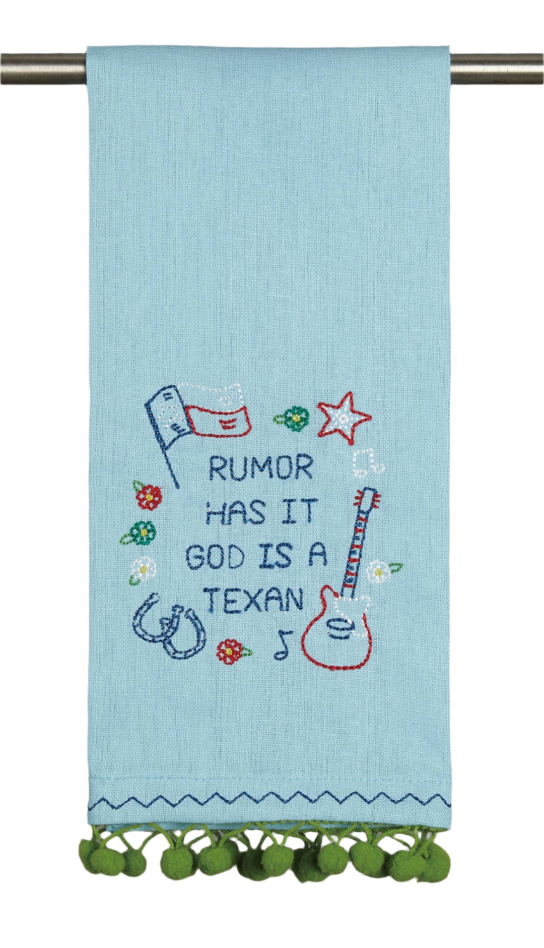 Rumor Has It God Is A Texan Kitchen Towel