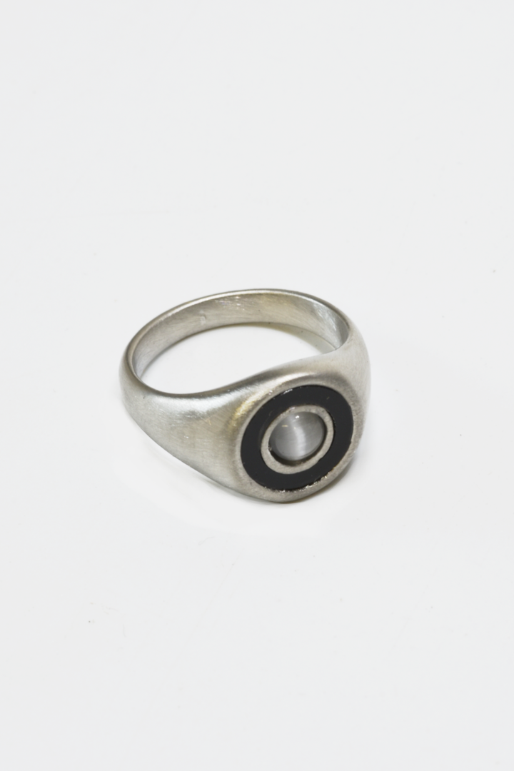 Moonstone/Onyx Ring