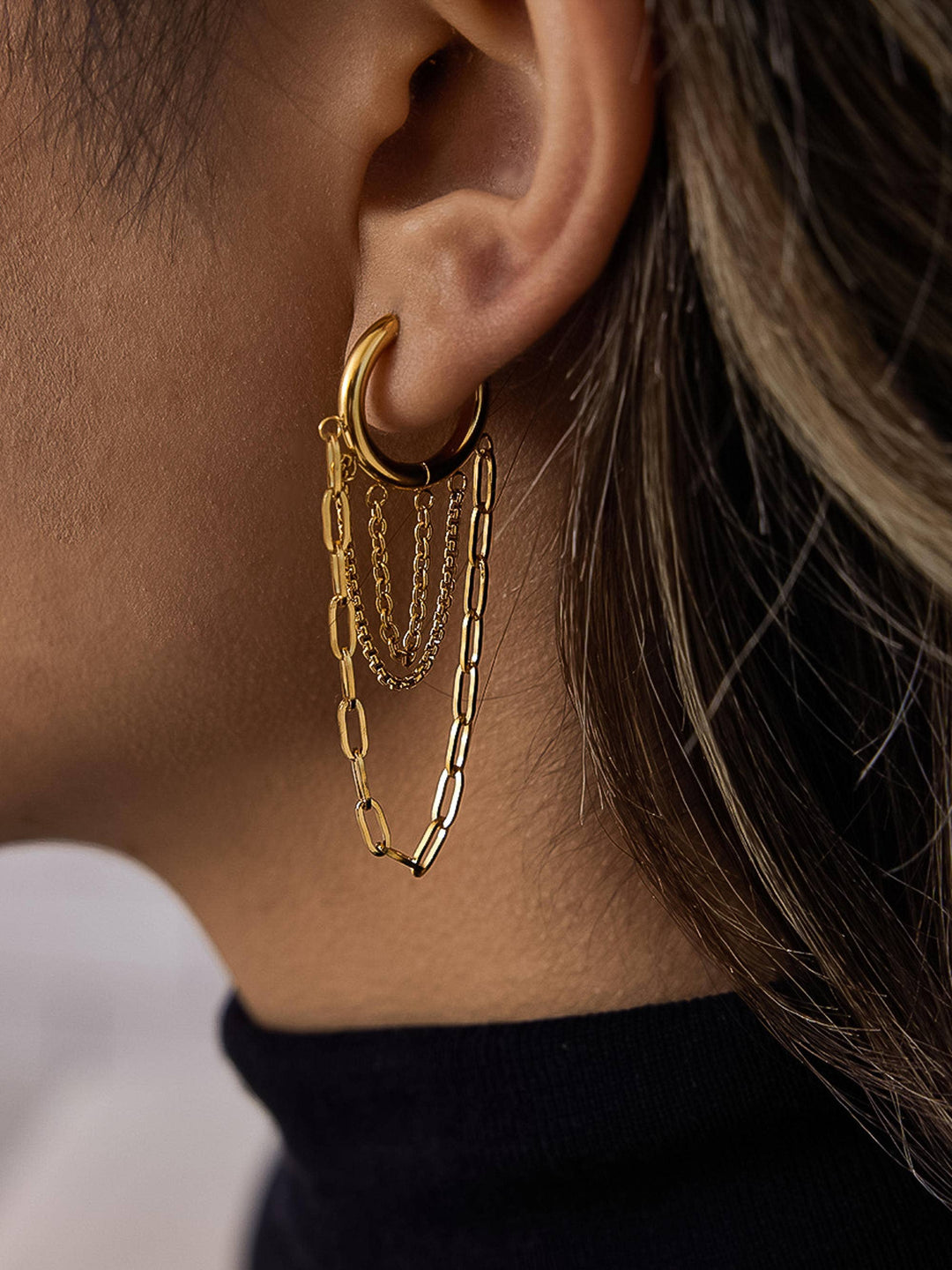 Vianne Multi Chain Drop Earrings
