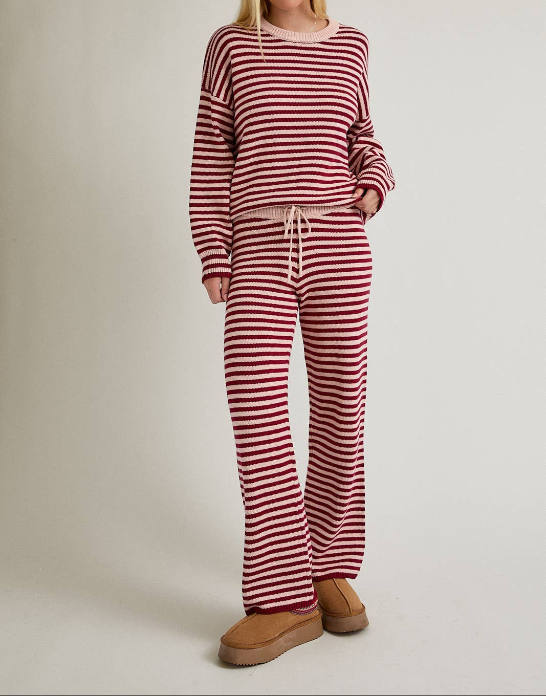 Leslie Striped Crew Sweater