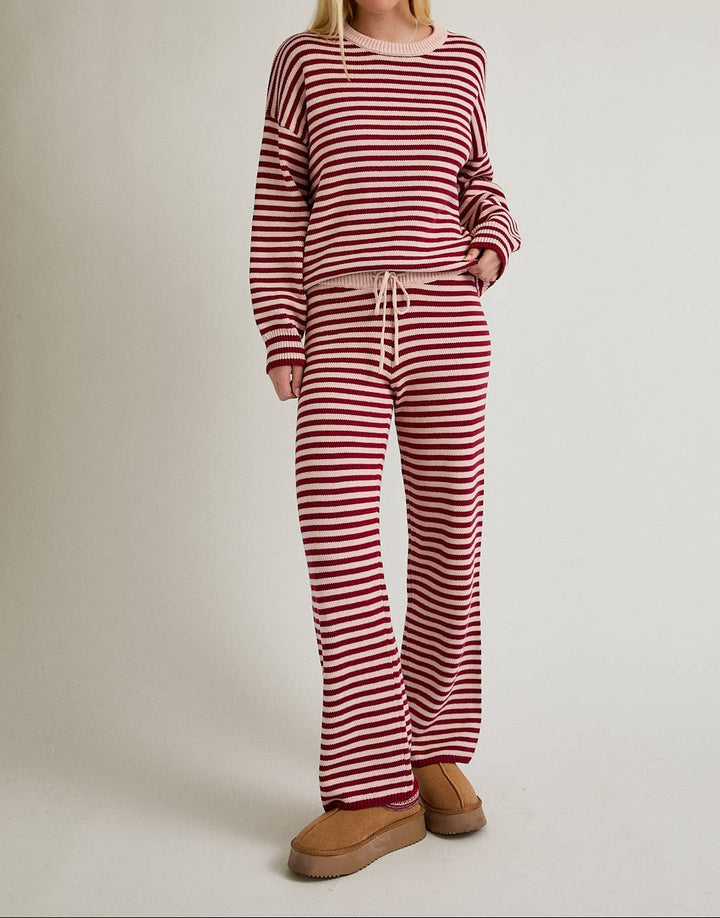 Leslie Striped Crew Sweater