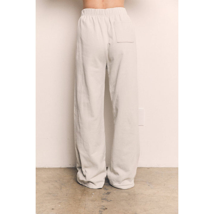 Organic Cotton Terry Wide Pants