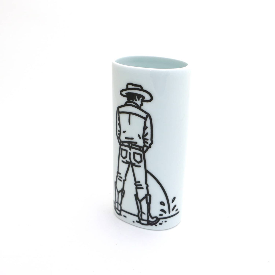 Cowboy Vase