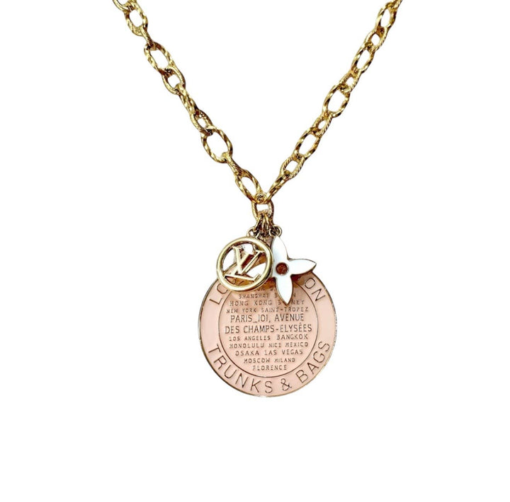 Repurposed LV Vintage Coin Necklace