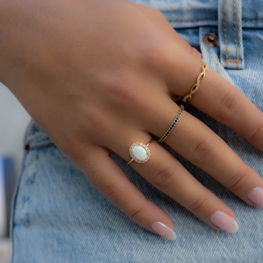 Oval Opal Ring