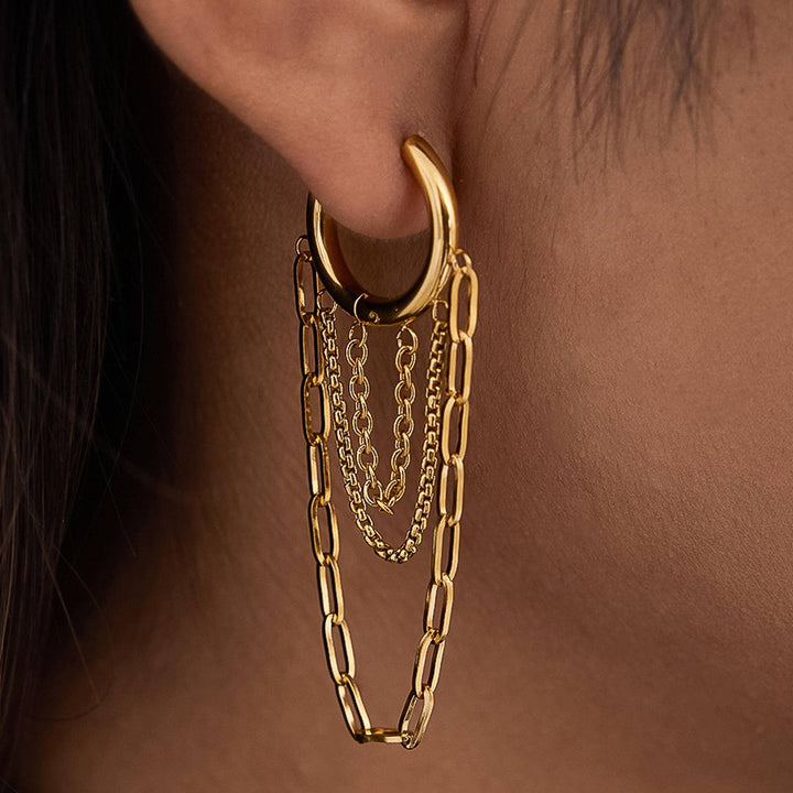 Vianne Multi Chain Drop Earrings