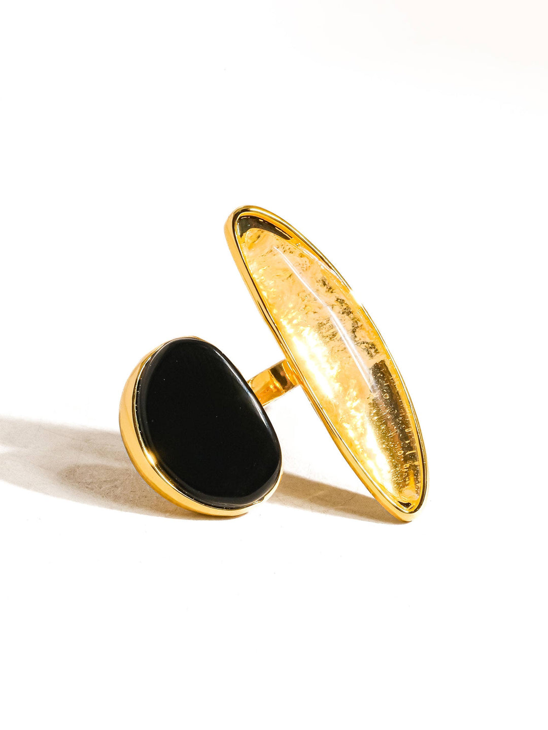 Christophe Black Agate Stone Ring