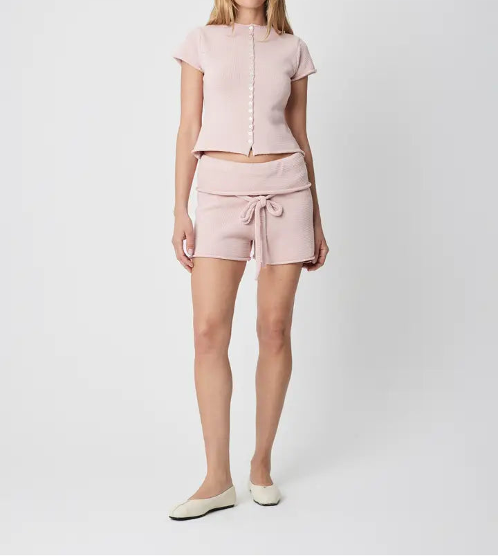 Alana Button Knit Top