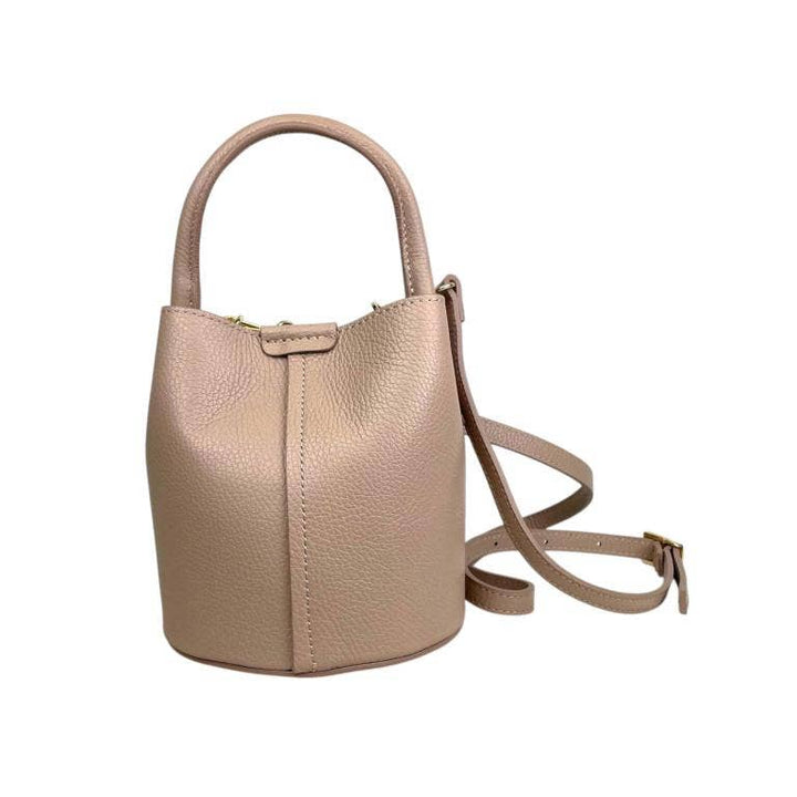 Noemi Italian Leather Bucket Handbag
