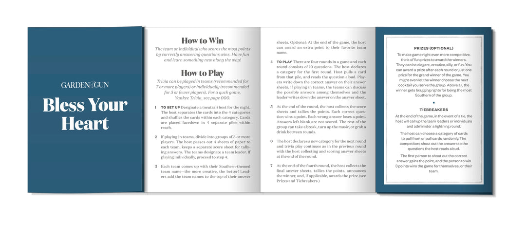 Bless Your Heart Trivia Games