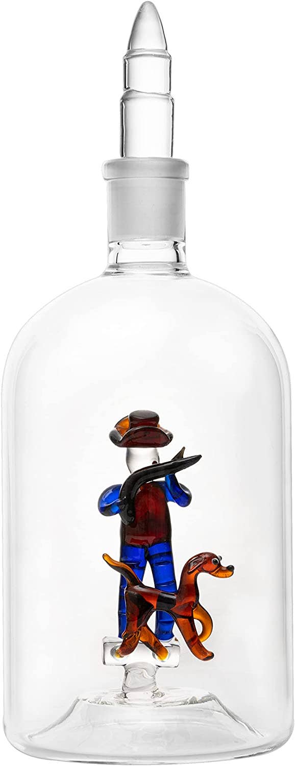 Man with Hunting Dog Decanter