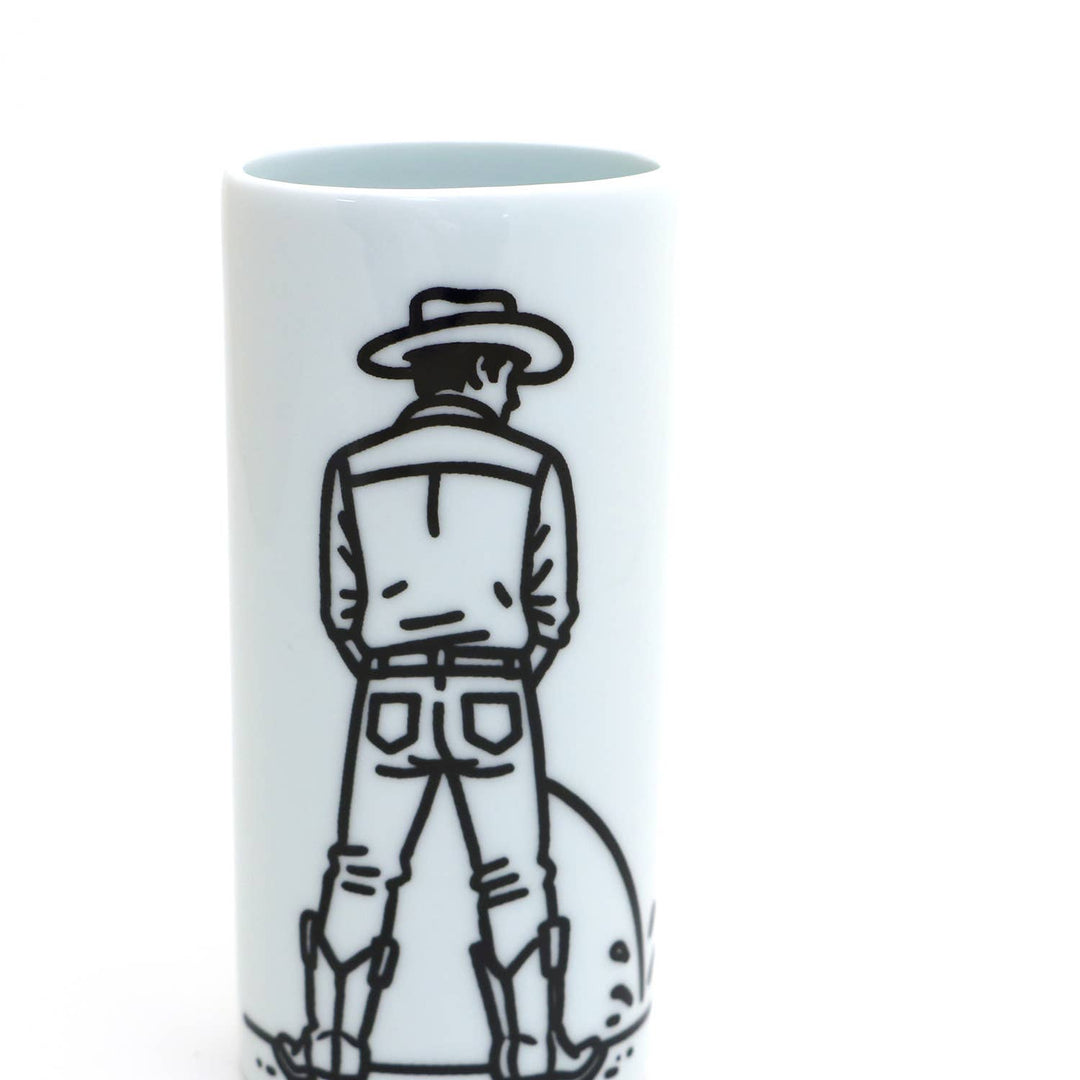 Cowboy Vase
