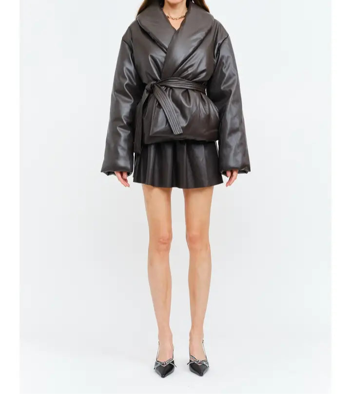 Celine Brown Bubble Jacket