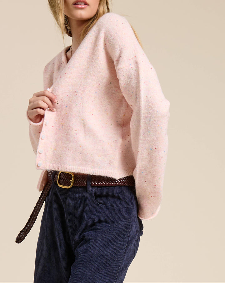 Aria Speckled Button Down Cardigan