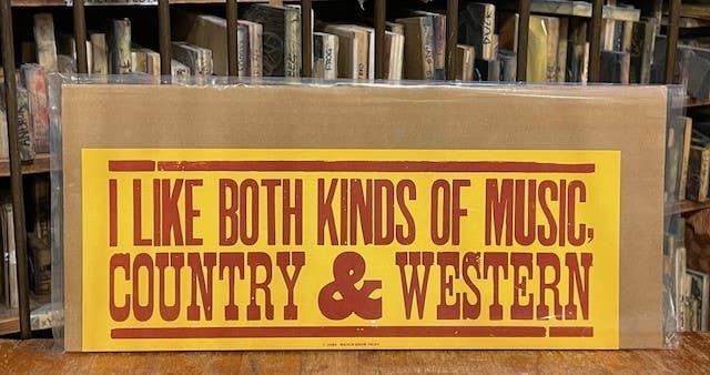Both Kinds Of Music Poster – TYLER KINGSTON MERCANTILE