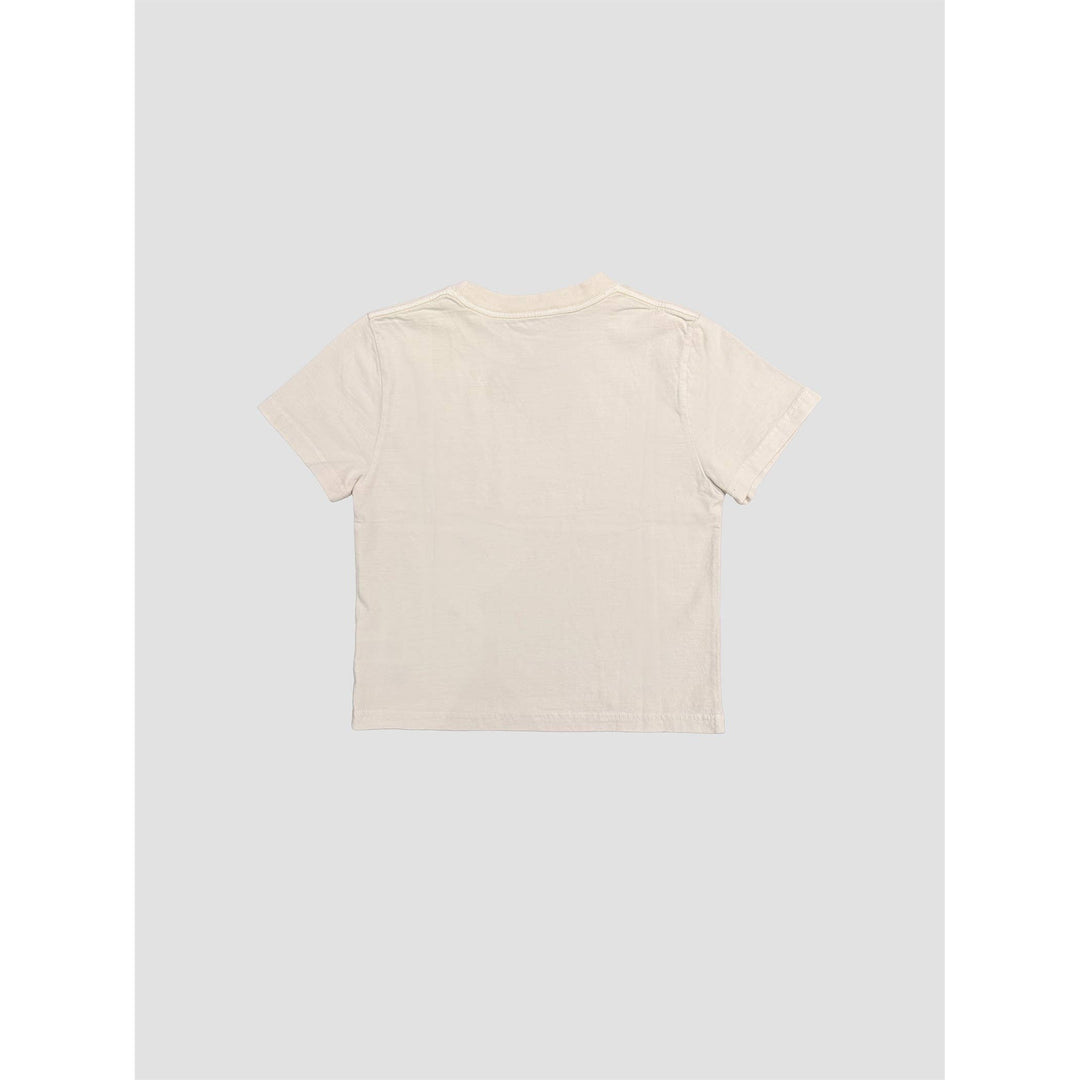 Mineral Washed Cotton Blank Cropped Tee