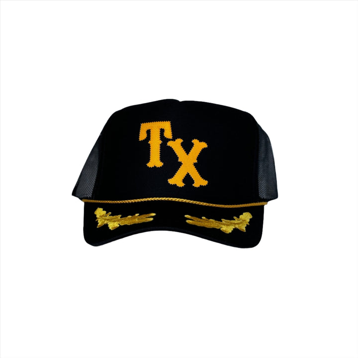 Gold TX Captains Trucker Hat