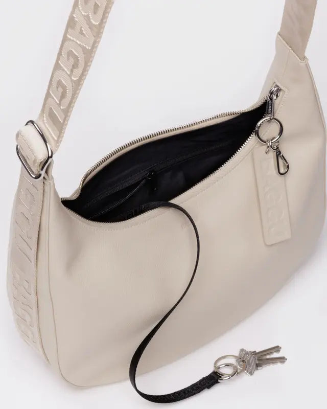 Baggu Medium Leather Crescent Bag