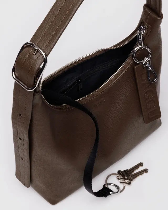 Baggu Mini Leather Shoulder Bag