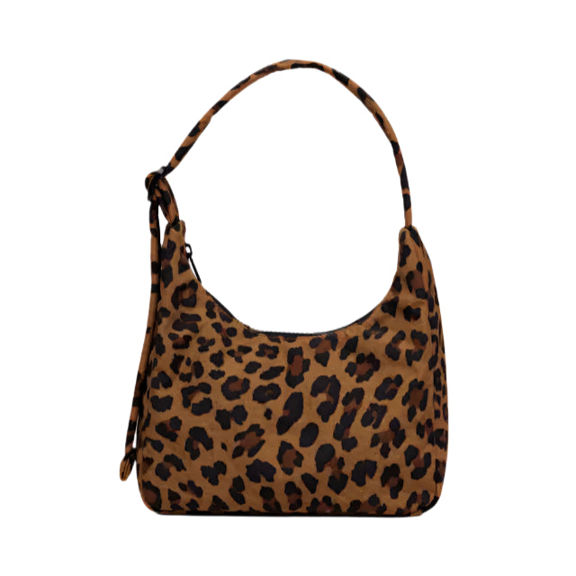 Baggu Mini Nylon Shoulder Bag Leopard