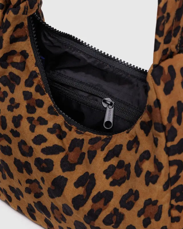 Baggu Mini Nylon Shoulder Bag Leopard