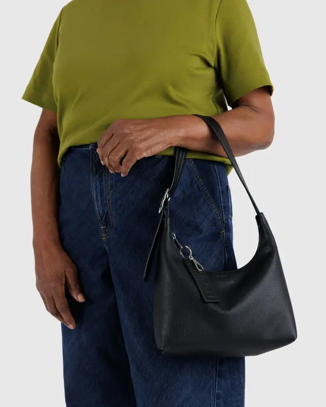 Baggu Mini Leather Shoulder Bag