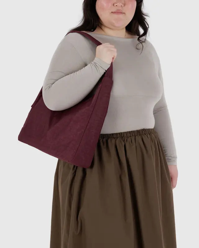 Baggu Nylon Shoulder Bag Mahogony
