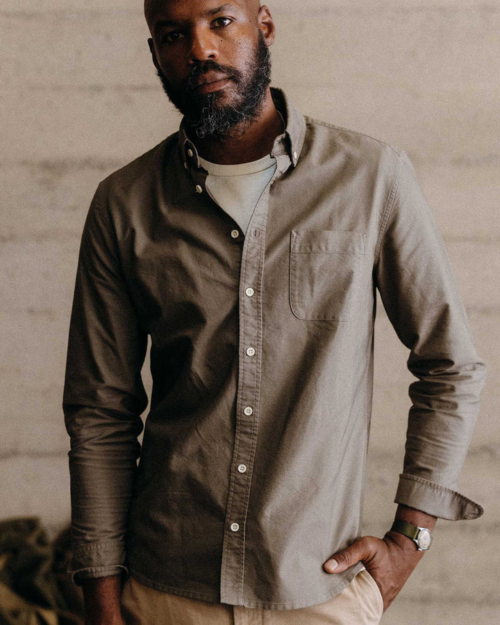 The Jack in Smoked Olive Oxford Shirt