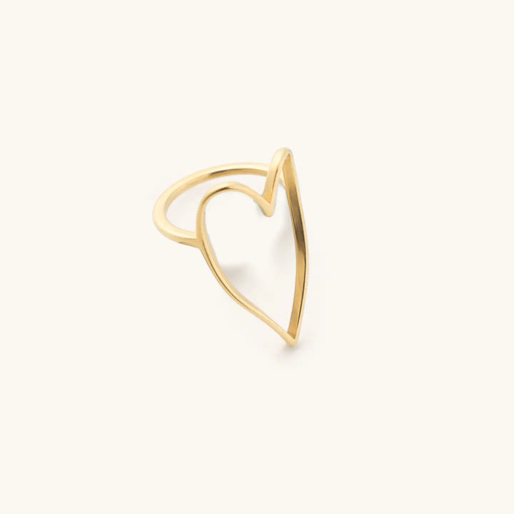 Lovie Gold Heart Ring Waterproof