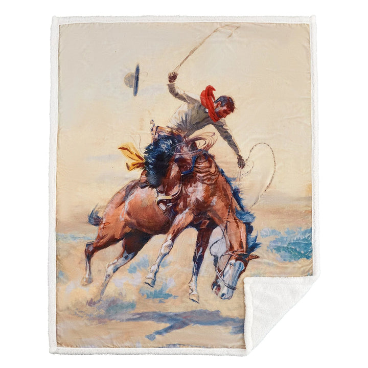 Buster Campfire Sherpa Blanket
