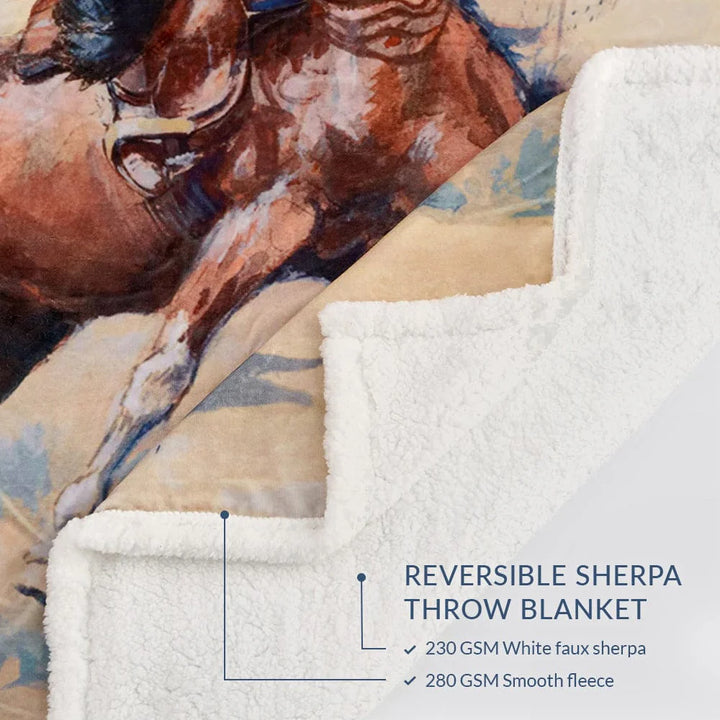 Buster Campfire Sherpa Blanket