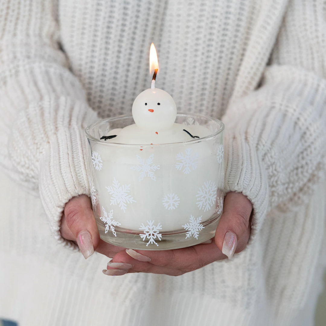 Melting Snowman Candle